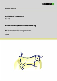 Unterrichtsskript Investitionsrechnung (eBook, ePUB)