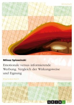Emotionale versus informierende Werbung - Vergleich der Wirkungsweise und Eignung (eBook, ePUB) Emotionale versus informierende Werbung - Vergleich der Wirkungsweise und Eignung (eBook, ePUB)
