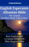 English Esperanto Albanian Bible - The Gospels - Matthew, Mark, Luke & John (eBook, ePUB)