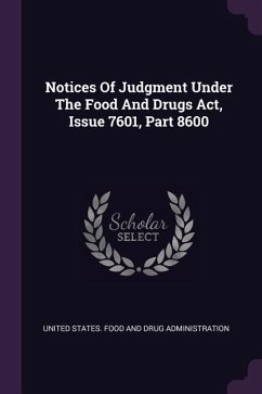 Notices Of Judgment Under The Food And Drugs Act, Issue 7601, Part 8600