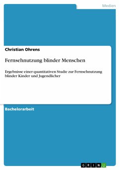 Fernsehnutzung blinder Menschen (eBook, ePUB) - Ohrens, Christian