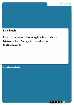 Histoire croisée im Vergleich mit dem historischen Vergleich und dem Kulturtransfer (eBook, ePUB) - Blech, Lisa