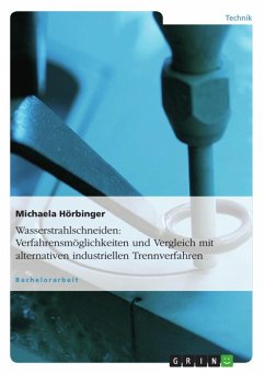 Wasserstrahlschneiden: Verfahrensmöglichkeiten und Vergleich mit alternativen industriellen Trennverfahren (eBook, ePUB)
