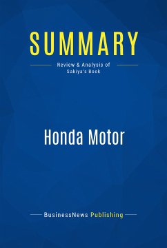 Summary: Honda Motor (eBook, ePUB) - BusinessNews Publishing