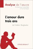 L'amour dure trois ans de Frédéric Beigbeder (Analyse de l'oeuvre) (eBook, ePUB)