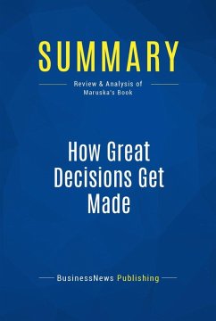 Cover Summary: How Great Decisions Get Made (eBook, ePUB)