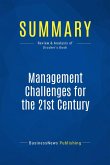 Summary: Management Challenges for the 21st Century (eBook, ePUB)