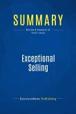 Summary: Exceptional Selling (eBook, ePUB)