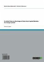 Cover A critical View on the Usage of Data from Capital Markets for Group Control (eBook, ePUB)