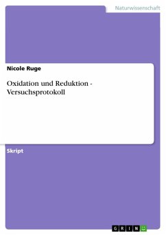 Oxidation und Reduktion - Versuchsprotokoll (eBook, ePUB)