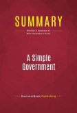 Summary: A Simple Government (eBook, ePUB)