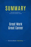 Summary: Great Work Great Career (eBook, ePUB)