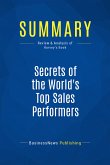 Summary: Secrets of the World's Top Sales Performers (eBook, ePUB)