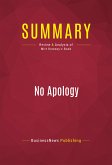 Summary: No Apology (eBook, ePUB)