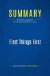 Summary: First Things First (eBook,... - Bild 1