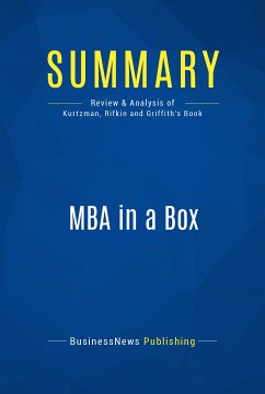 Summary: MBA in a Box (eBook, ePUB) - BusinessNews Publishing