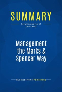 Cover Summary: Management the Marks & Spencer Way (eBook, ePUB)