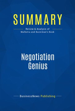 Summary: Negotiation Genius (eBook, ePUB) - Businessnews Publishing