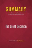 Summary: The Great Decision (eBook, ePUB)
