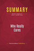 Summary: Who Really Cares (eBook, ePUB)