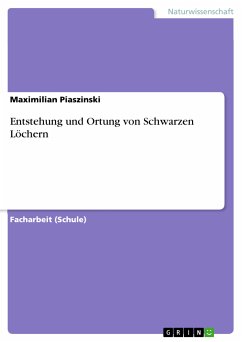 Entstehung und Ortung von Schwarzen Löchern (eBook, PDF)