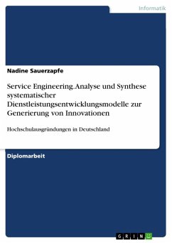 Service Engineering - Analyse und Synthese systematischer Dienstleistungsentwicklungsmodelle zur Generierung von Dienstleistungsinnovationen im Rahmen von Hochschulausgründungen in Deutschland (eBook, ePUB)