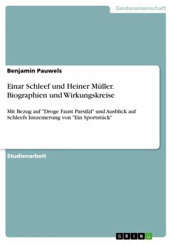 Einar Schleef und Heiner Müller (eBook, ePUB) - Pauwels, Benjamin