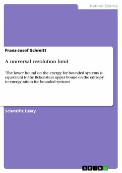A universal resolution limit (eBook, ePUB)
