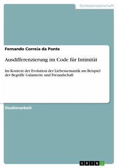 Ausdifferenzierung im Code für Intimität (eBook, ePUB)