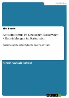 Antisemitismus im Deutschen Kaiserreich - Entwicklungen im Kaiserreich (eBook, ePUB)