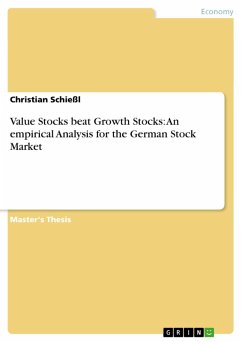Value Stocks beat Growth Stocks: An empirical Analysis for the German Stock Market (eBook, ePUB)