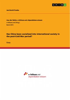 Has China been socialized into international society in the post-Cold War period? (eBook, PDF) - Franke, Jan-David