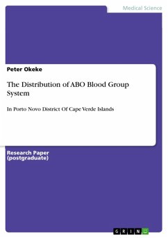 The Distribution of ABO Blood Group System (eBook, ePUB)