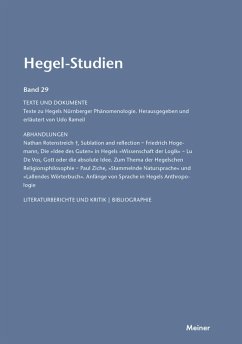 Hegel-Studien Band 29 (eBook, PDF)