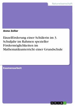 Einzelförderung einer Schülerin im 3. Schuljahr im Rahmen spezieller Fördermöglichkeiten im Mathematikunterricht einer Grundschule (eBook, ePUB) - Zeller, Anne