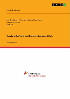 Vorstandshaftung und Business Judgment Rule (eBook, PDF)