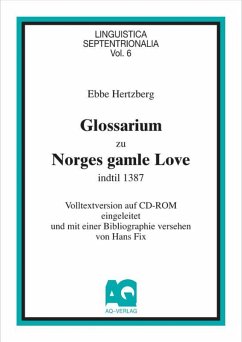 Cover Glossarium zu Norges gamle Love (eBook, PDF)