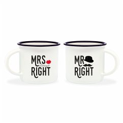 Legami Mini Mug Bone China Mrs & Mr Right