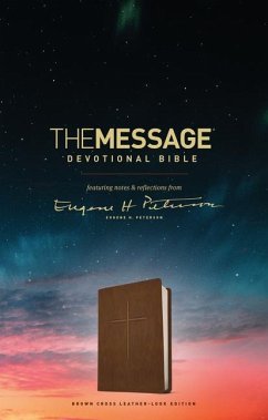 The Message Devotional Bible, Brown Cross - Peterson, Eugene H