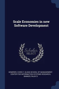 Scale Economies in new Software Development - Kemerer, Chris F.; Banker, Rajiv D.