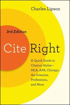 Cite Right, Third Edition - Lipson, Charles