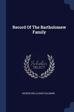 Record Of The Bartholomew Family