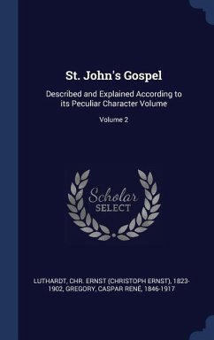 St. John's Gospel: Described and Explained According to its Peculiar Character Volume; Volume 2