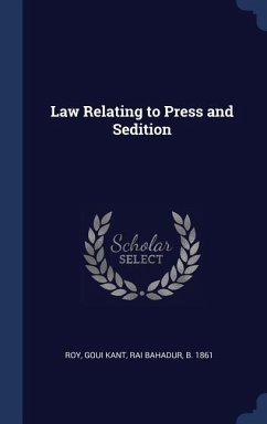 Law Relating to Press and Sedition