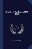 Register of Graduates, 1830-1910