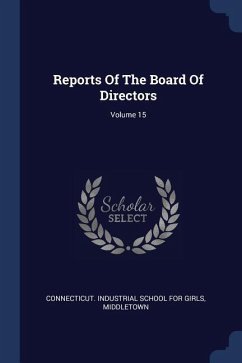 Cover Reports Of The Board Of Directors; Volume 15