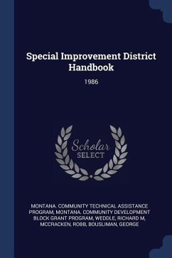 Special Improvement District Handbook: 1986