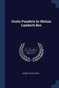 Oratio Funebris In Obitum Lamberti Bos