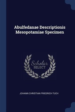 Cover Abulfedanae Descriptionis Mesopotamiae Specimen