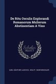 De Ritu Osculis Explorandi Romanorum Mulierum Abstinentiam A Vino